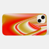 ラブ&金ゴールド抽象芸術3Dレインボワート Case-Mate iPhoneケース (裏面 (横))