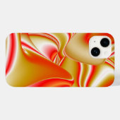 ラブ&金ゴールド抽象芸術3Dレインボワート Case-Mate iPhoneケース (裏面 (横))