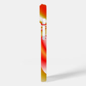 ラブ&金ゴールド抽象芸術3Dレインボワート Case-Mate iPhoneケース (裏面 / 左)