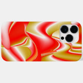 ラブ&金ゴールド抽象芸術3Dレインボワート Case-Mate iPhoneケース (裏面 (横))