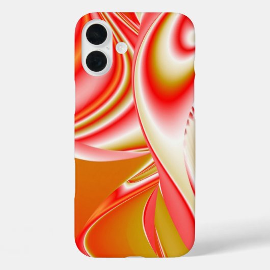 ラブ&金ゴールド抽象芸術3Dレインボワート Case-Mate iPhoneケース (裏面)