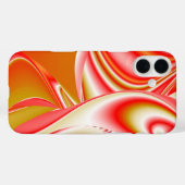 ラブ&金ゴールド抽象芸術3Dレインボワート Case-Mate iPhoneケース (裏面 (横))