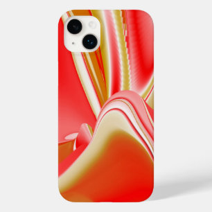 ラブ&金ゴールド抽象芸術3Dレインボワート Case-Mate iPhone 14 PLUSケース
