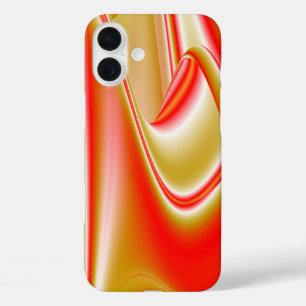 ラブ&金ゴールド抽象芸術3Dレインボワート iPhone 16 PLUSケース