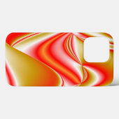 ラブ&金ゴールド抽象芸術3Dレインボワート Case-Mate iPhoneケース (裏面 (横))