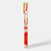 ラブ&金ゴールド抽象芸術3Dレインボワート Case-Mate iPhoneケース (裏面 / 左)