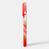 ラブ&金ゴールド抽象芸術3Dレインボワート Case-Mate iPhoneケース (裏面 / 左)