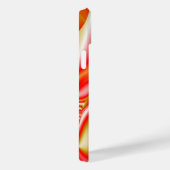 ラブ&金ゴールド抽象芸術3Dレインボワート Case-Mate iPhoneケース (裏面 / 右)