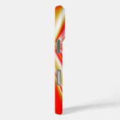 ラブ&金ゴールド抽象芸術3Dレインボワート Case-Mate iPhoneケース (裏面 / 右)