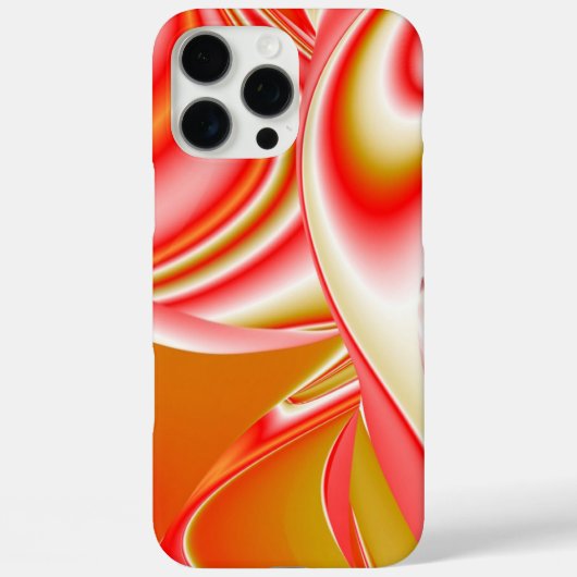 ラブ&金ゴールド抽象芸術3Dレインボワート Case-Mate iPhoneケース (裏面)