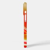 ラブ&金ゴールド抽象芸術3Dレインボワート Case-Mate iPhoneケース (裏面 / 左)