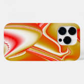 ラブ&金ゴールド抽象芸術3Dレインボワート Case-Mate iPhoneケース (裏面 (横))