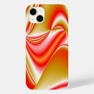 ラブ&金ゴールド抽象芸術3Dレインボワート Case-Mate iPhone 14 PLUSケース