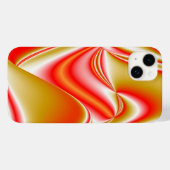 ラブ&金ゴールド抽象芸術3Dレインボワート Case-Mate iPhoneケース (裏面 (横))