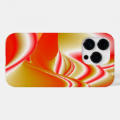 ラブ&金ゴールド抽象芸術3Dレインボワート Case-Mate iPhoneケース (裏面 (横))