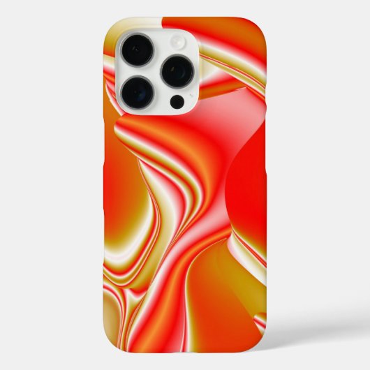 ラブ&金ゴールド抽象芸術3Dレインボワート Case-Mate iPhoneケース (裏面)