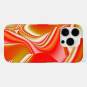 ラブ&金ゴールド抽象芸術3Dレインボワート Case-Mate iPhoneケース (裏面 (横))