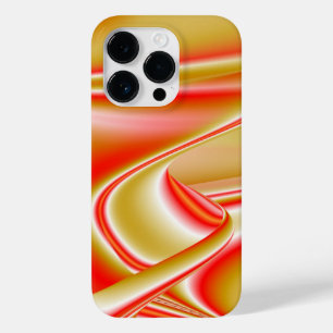 ラブ&金ゴールド抽象芸術3Dレインボワート Case-Mate iPhone 14 PROケース