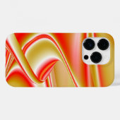 ラブ&金ゴールド抽象芸術3Dレインボワート Case-Mate iPhoneケース (裏面 (横))