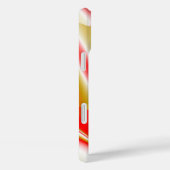 ラブ&金ゴールド抽象芸術3Dレインボワート Case-Mate iPhoneケース (裏面 / 右)