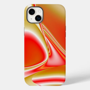 ラブ&金ゴールド抽象芸術3Dレインボワート Case-Mate iPhone 14 PLUSケース