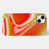 ラブ&金ゴールド抽象芸術3Dレインボワート Case-Mate iPhoneケース (裏面 (横))