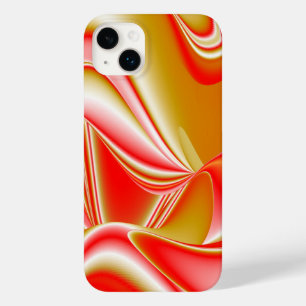 ラブ&金ゴールド抽象芸術3Dレインボワート Case-Mate iPhone 14 PLUSケース