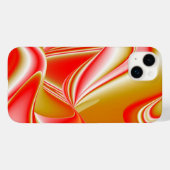 ラブ&金ゴールド抽象芸術3Dレインボワート Case-Mate iPhoneケース (裏面 (横))