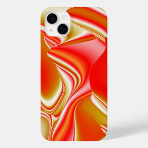 ラブ&金ゴールド抽象芸術3Dレインボワート Case-Mate iPhone 14 PLUSケース