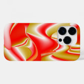 ラブ&金ゴールド抽象芸術3Dレインボワート Case-Mate iPhoneケース (裏面 (横))