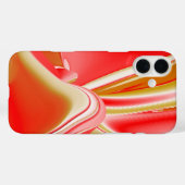 ラブ&金ゴールド抽象芸術3Dレインボワート Case-Mate iPhoneケース (裏面 (横))