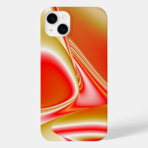 ラブ&金ゴールド抽象芸術3Dレインボワート Case-Mate iPhone 14 PLUSケース
