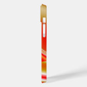 ラブ&金ゴールド抽象芸術3Dレインボワート Case-Mate iPhoneケース (裏面 / 左)