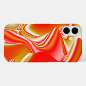 ラブ&金ゴールド抽象芸術3Dレインボワート Case-Mate iPhoneケース (裏面 (横))