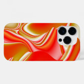 ラブ&金ゴールド抽象芸術3Dレインボワート Case-Mate iPhoneケース (裏面 (横))