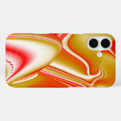 ラブ&金ゴールド抽象芸術3Dレインボワート Case-Mate iPhoneケース (裏面 (横))