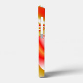 ラブ&金ゴールド抽象芸術3Dレインボワート Case-Mate iPhoneケース (裏面 / 左)