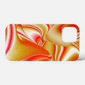 ラブ&金ゴールド抽象芸術3Dレインボワート Case-Mate iPhoneケース (裏面 (横))