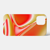 ラブ&金ゴールド抽象芸術3Dレインボワート Case-Mate iPhoneケース (裏面 (横))