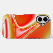 ラブ&金ゴールド抽象芸術3Dレインボワート Case-Mate iPhoneケース (裏面 (横))