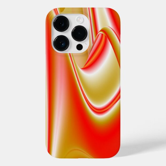 ラブ&金ゴールド抽象芸術3Dレインボワート Case-Mate iPhoneケース (裏面)