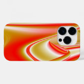 ラブ&金ゴールド抽象芸術3Dレインボワート Case-Mate iPhoneケース (裏面 (横))
