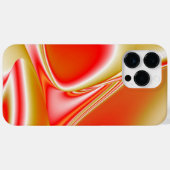 ラブ&金ゴールド抽象芸術3Dレインボワート Case-Mate iPhoneケース (裏面 (横))