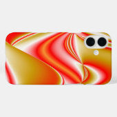 ラブ&金ゴールド抽象芸術3Dレインボワート Case-Mate iPhoneケース (裏面 (横))