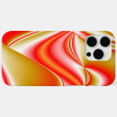ラブ&金ゴールド抽象芸術3Dレインボワート Case-Mate iPhoneケース (裏面 (横))