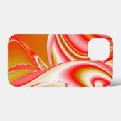 ラブ&金ゴールド抽象芸術3Dレインボワート Case-Mate iPhoneケース (裏面 (横))
