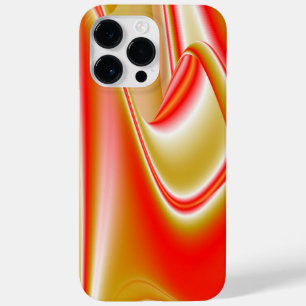 ラブ&金ゴールド抽象芸術3Dレインボワート Case-Mate iPhone 14 PRO MAXケース