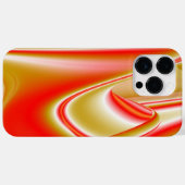 ラブ&金ゴールド抽象芸術3Dレインボワート Case-Mate iPhoneケース (裏面 (横))