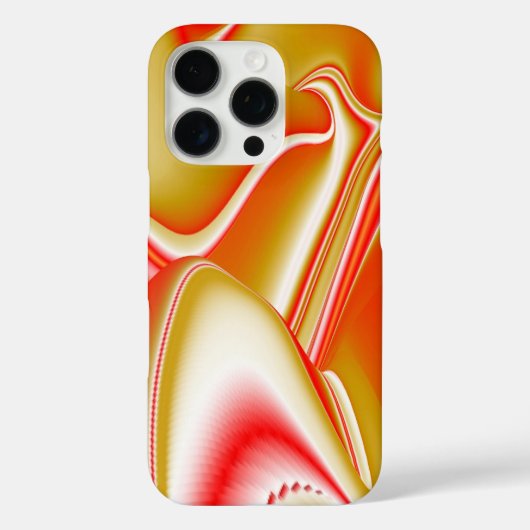 ラブ&金ゴールド抽象芸術3Dレインボワート Case-Mate iPhoneケース (裏面)