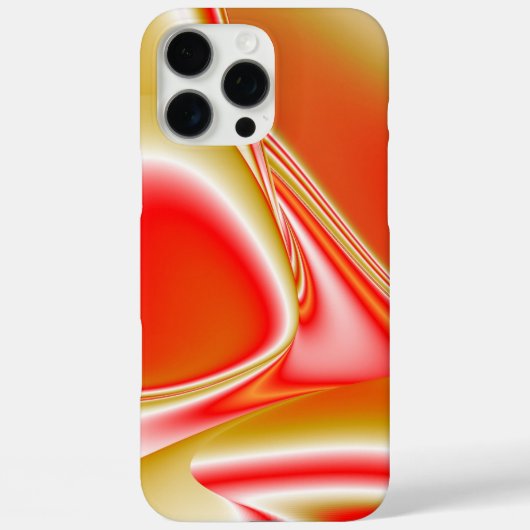 ラブ&金ゴールド抽象芸術3Dレインボワート Case-Mate iPhoneケース (裏面)